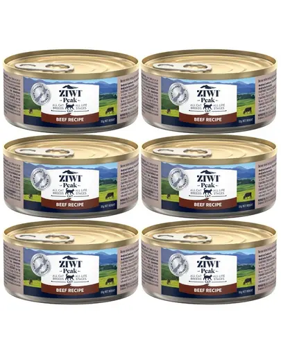 ZIWIPEAK Cat Beef conserva cu vita pisici 6x85 g