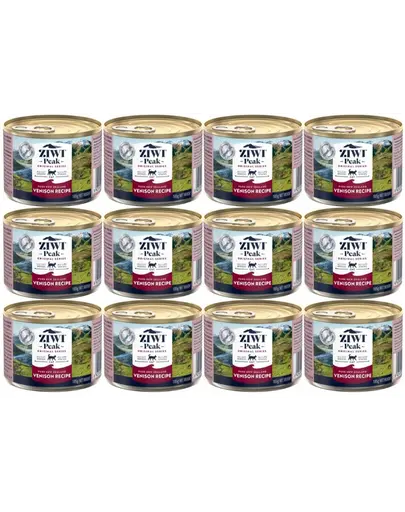 ZIWIPEAK Cat Venison cu vanat 12 x 185 g hrana umeda pisici