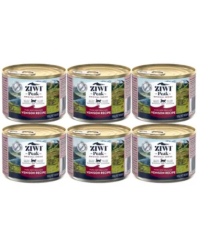 ZIWIPEAK Cat Venison conserve cu vanat pentru pisica 6x185 g