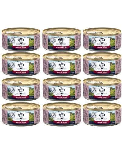 ZIWIPEAK Cat Venison carne de vanat pentru pisici 12 x 85 g hrana umeda