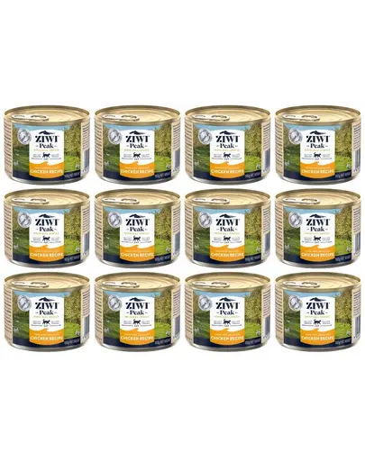 ZIWIPEAK Cat Chicken hrana cu pui, pentru pisici 12 x 185 g