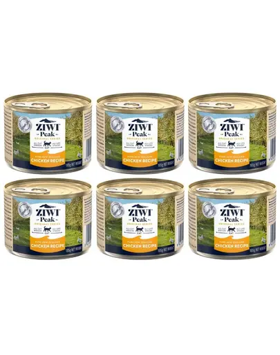 ZIWIPEAK Cat Chicken pentru pisici 6x185 g cu pui