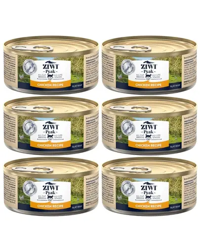 ZIWIPEAK Cat Chicken conserve pisici 6x85 g cu pui
