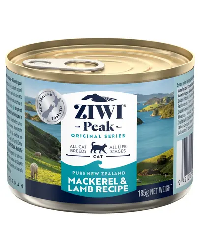 ZIWIPEAK Cat Mackerel&amp;Lamb Hrana umeda pentru pisici, cu macrou si miel 185 g