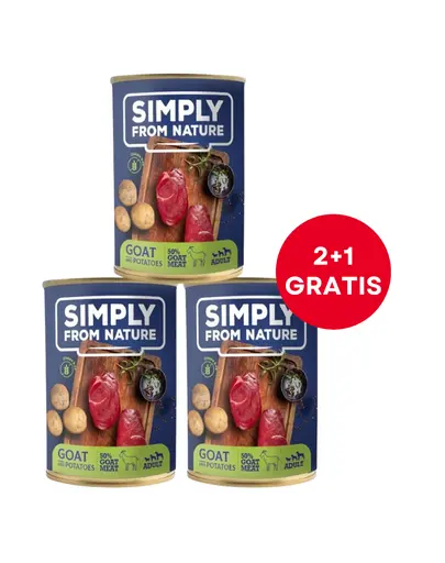 SIMPLY FROM NATURE hrana caini 400g (2+1 GRATIS) capra si cartofi