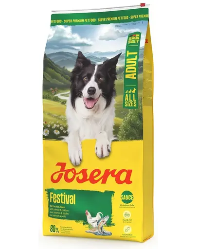 JOSERA Festival 12,5 kg hrana pui si somon Caini pretentiosi, cu sos delicios