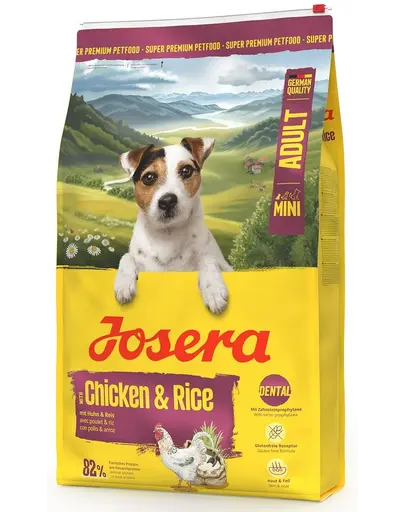 JOSERA Mini Adult Chicken Rice 10 kg hrana Caini talie mica
