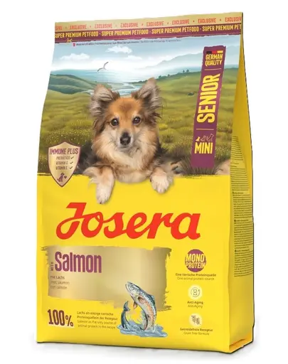 JOSERA Mini Senior Salmon 900g hrana fara cereale Caini seniori rase mici