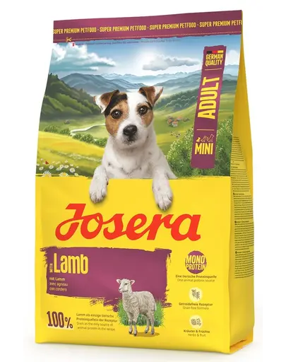 JOSERA Lamb Adult Mini 3kg hrana cu o singura proteina Caini talie mica