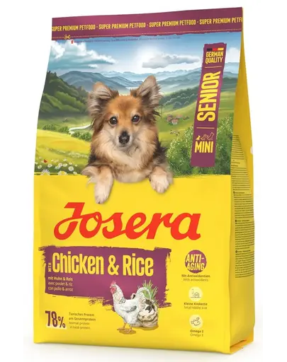 JOSERA Mini Senior Chicken and Rice 3kg hrana Caini senior rasa mica