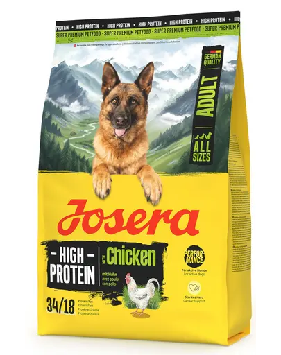 JOSERA High Protein Adult Chicken 3kg hrana bogata in energie pentru Caini sportivi