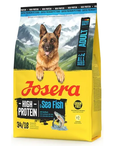 JOSERA High Protein Adult Sea Fish 3kg hrana cu somon si peste oceanic, pentru Caini activi