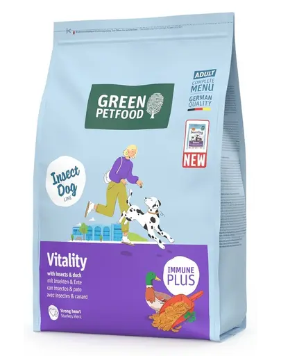 GREEN PETFOOD InsectDog with Duck Vitality 3kg hrana Caini cu insecte si rata