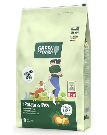 GREEN PETFOOD VeggieDog with Potato and Pea 10kg hrana vegetariana cu cartofi si mazare pentru Caini