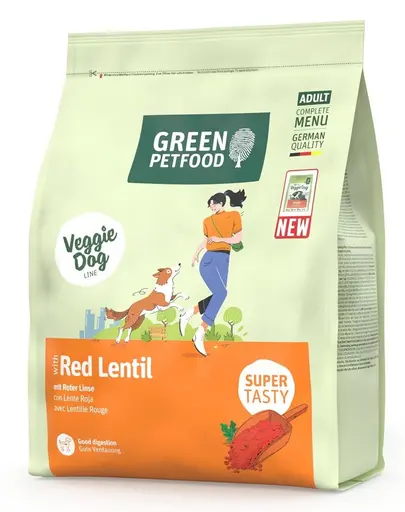 GREEN PETFOOD VeggieDog with Red Lentil 900g hrana cu linte rosie pentru Caini