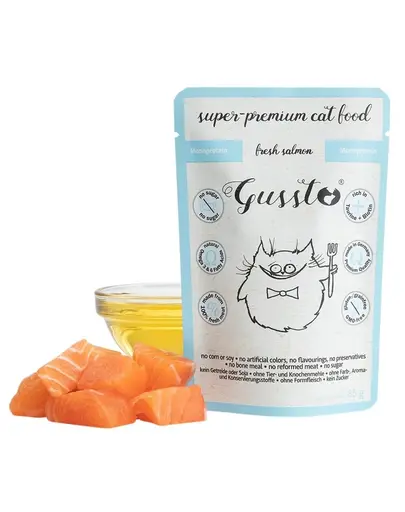 GUSSTO Cat Fresh Salmon SOMON PROASPAT 85 g