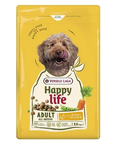 VERSELE-LAGA Happy Life Adult cu pui 2,5 kg hrana Caini