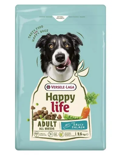 VERSELE-LAGA Happy Life Adult 2,5kg hrana Caini cu somon