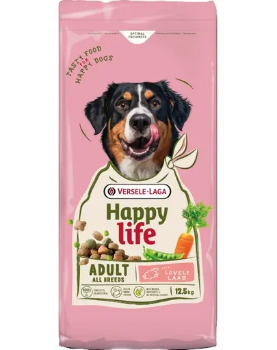 VERSELE-LAGA Happy Life Adult 12,5kg hrana Caini cu miel