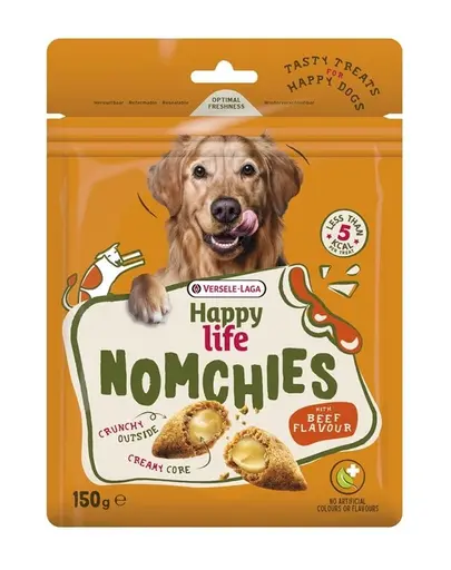 VERSELE-LAGA Happy Life Snack Nomchies Beef 150g snack Caini pentru dinti sanatosi