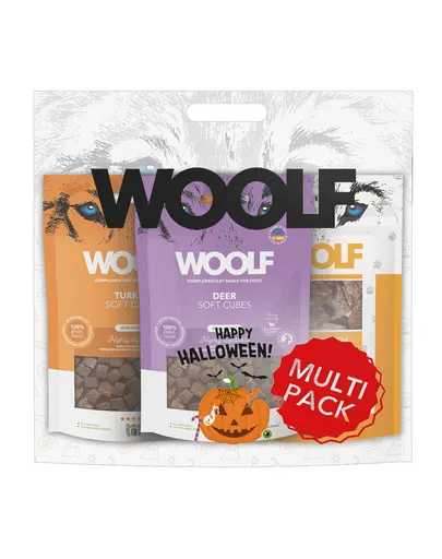 WOOLF Multipack Halloween 3x100g mix recompense Caini