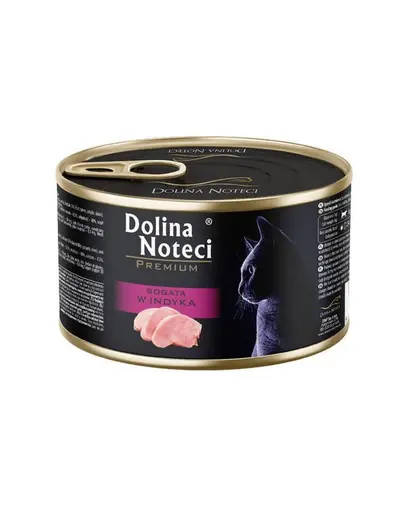 DOLINA NOTECI Premium Bogata in curcan hrana umeda pisici 185 g