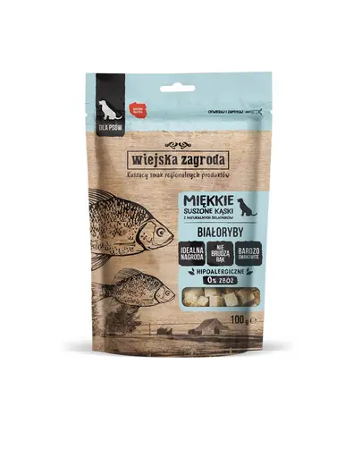 WIEJSKA ZAGRODA Peste Alb delicatesa pentru Caini 100 g