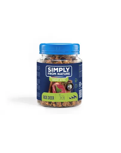 SIMPLY FROM NATURE Smart Bites Snack dresaj caini, din caprioara 130 g