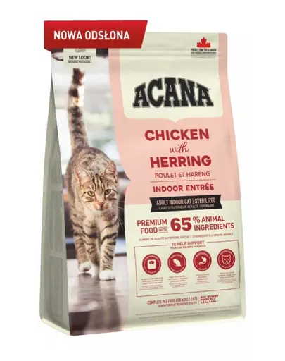ACANA Indoor Entree Cat hrana uscata pentru pisici de interior 1,8 kg