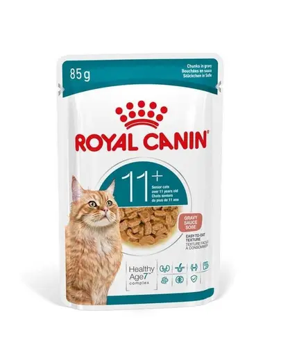 ROYAL CANIN Ageing 11+ Gravy 12x85 g bucati in sos pisici senior peste 11 ani