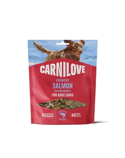 CARNILOVE Dog Crunchy Snack Salmon 200g snack crocant cu somon pentru caini adulti