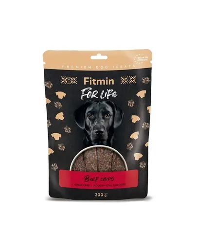 FITMIN For Life Beef Chips felii de vita 200 g recompensa pentru caini