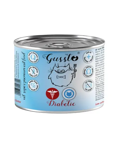 GUSSTO Vet Diabetic 200 g hrana umeda pentru pisici cu diabet