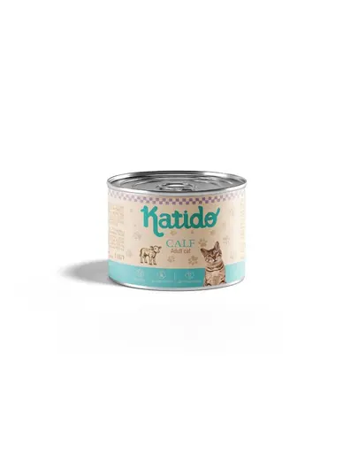 KATIDO Hrana umeda pentru pisici cu vitel 200 g