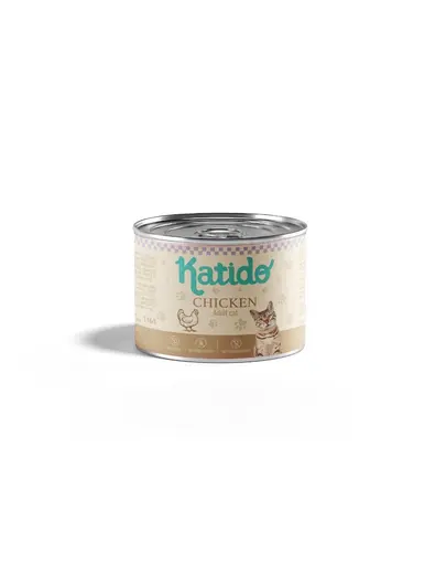 KATIDO Hrana umeda pentru pisici cu pui 200 g