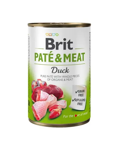 BRIT Pate&Meat Duck 400 g hrana umeda caini, pateu cu rata