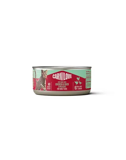 Pate pentru pisici CARNILOVE Cat Can Pate pui, rata si fazan 100 g