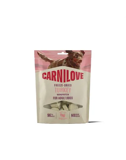 CARNILOVE Dog Freeze Dried recompense pentru caini 60 g curcan