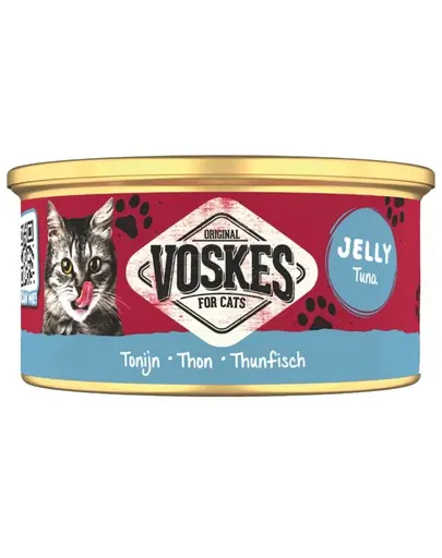 VOSKES Jelly Ton 85 g 100% ton in aspic, hrana complementara pentru pisici