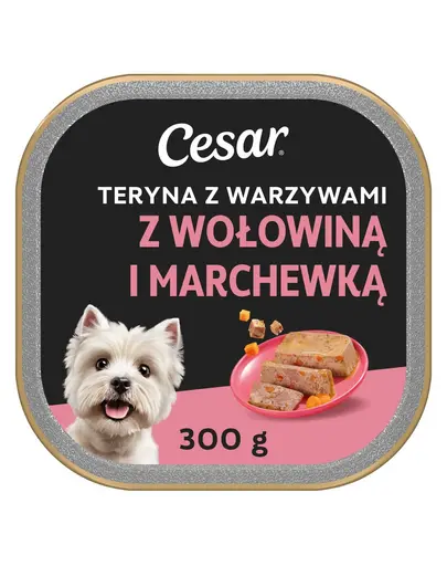CESAR hrana umeda pate caini adulti cu vitel si morcov 300 g