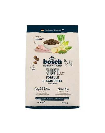 BOSCH HPC Soft Adult 2,5 kg pastrav si cartof hrana caini