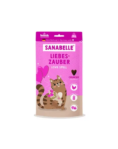 SANABELLE Love Spell recompense crocante pisici 55 g cu pasare