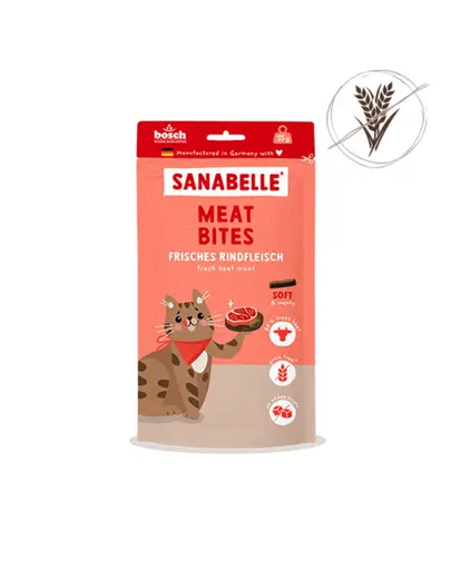 SANABELLE Meat Bites recompense moi pisici cu vita proaspata 55 g