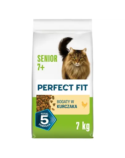 PERFECT FIT Senior 7+ cu pui 7 kg hrana uscata pentru pisici senior