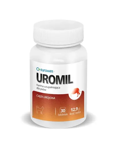 EUROWET Uromil pentru caini cu sarcina falsa, 30 tablete