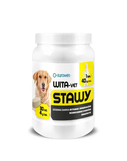 EUROWET Wita-Vet tablete articulatii caini cu glucozamina si condroitina, 30 tablete