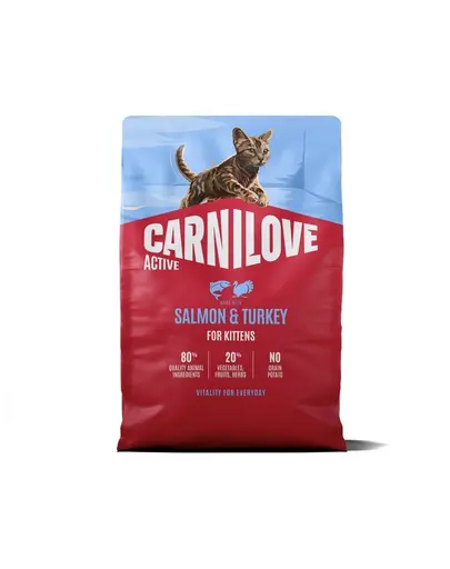 Hrana pisoi CARNILOVE Active cu somon si curcan 2 kg