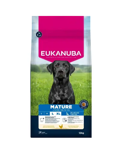 EUKANUBA Life Care Mature Large Chicken hrana uscata cu pui proaspat pentru caini seniori de talie mare 12 kg