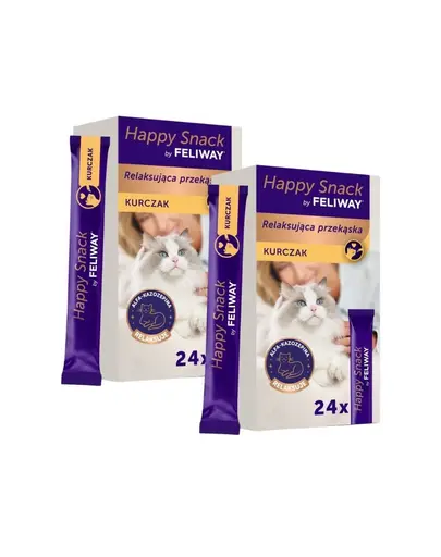 FELIWAY Happy Snack Chicken 48x15 g cu pui, gustare relaxanta pentru pisici