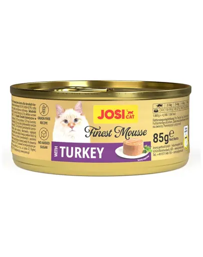 JOSERA JosiCat Finest Mousse with Turkey 85 g cu curcan hrana umeda pisici adulte
